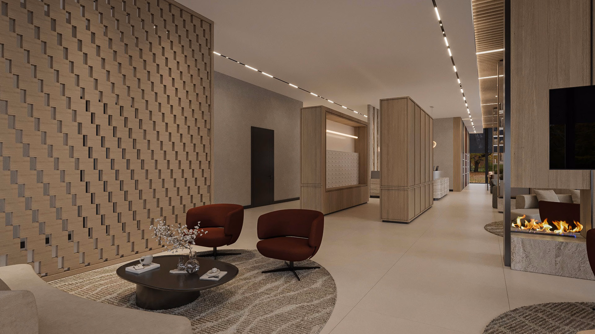 Commercial interior architecture — Arch and Handle