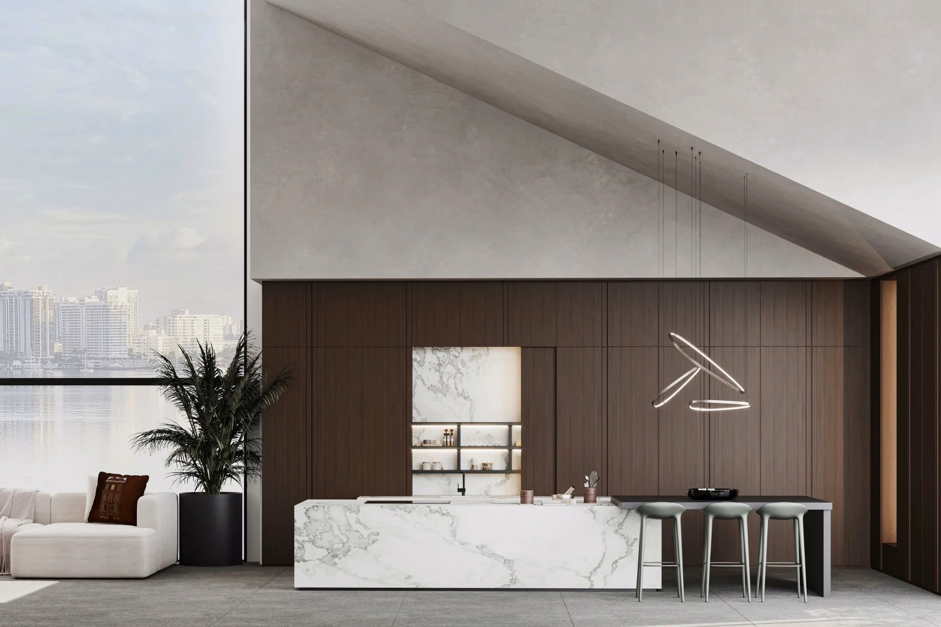 Stone material selection Washington DC interiors