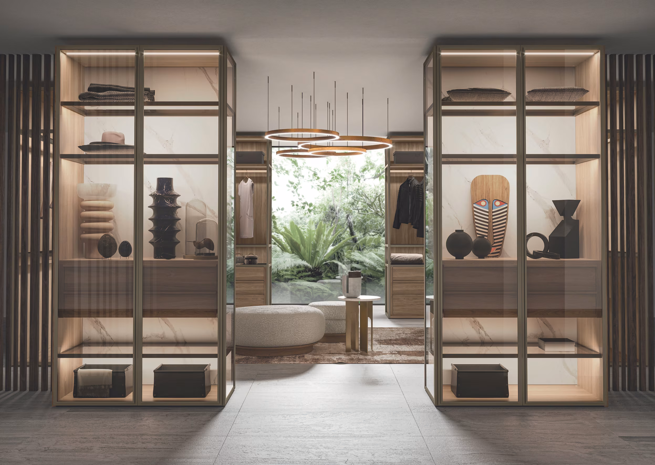 Custom architectural millwork with hardware and joinery by A+H Armina